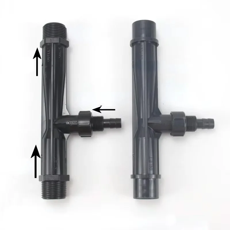 1-5PC Venturi Ejector UPVC Water Pump Gas-liquid Mixer Plastic Pipe Water Ejector Ozone Injector For Agricultural Irrigation