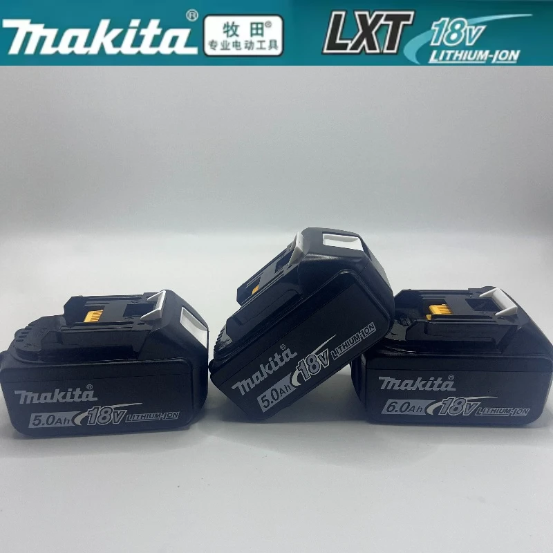 

Makita LXT400 18V 6.0Ah Genuine Original Lithium Battery BL1850B BL1860 BL1850 BL1840 BL1830 For Cordless Power Tool Drill