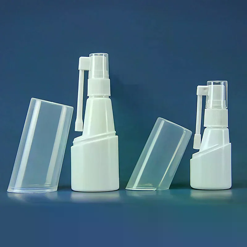 Botella pulverizadora basculante de 25/50ml, botella con bomba de nariz de elefante, botella lateral, botella de plástico para líquidos, rotación separada, embotellado en aerosol 360