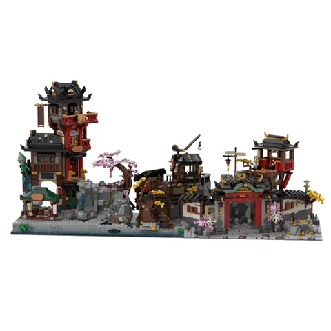 New 6266Pcs Famous Movie Moc City Old Town Model Diorama Building Blocks Diy Creative Ideas Bricks Toy Birthday Christmas Gifts