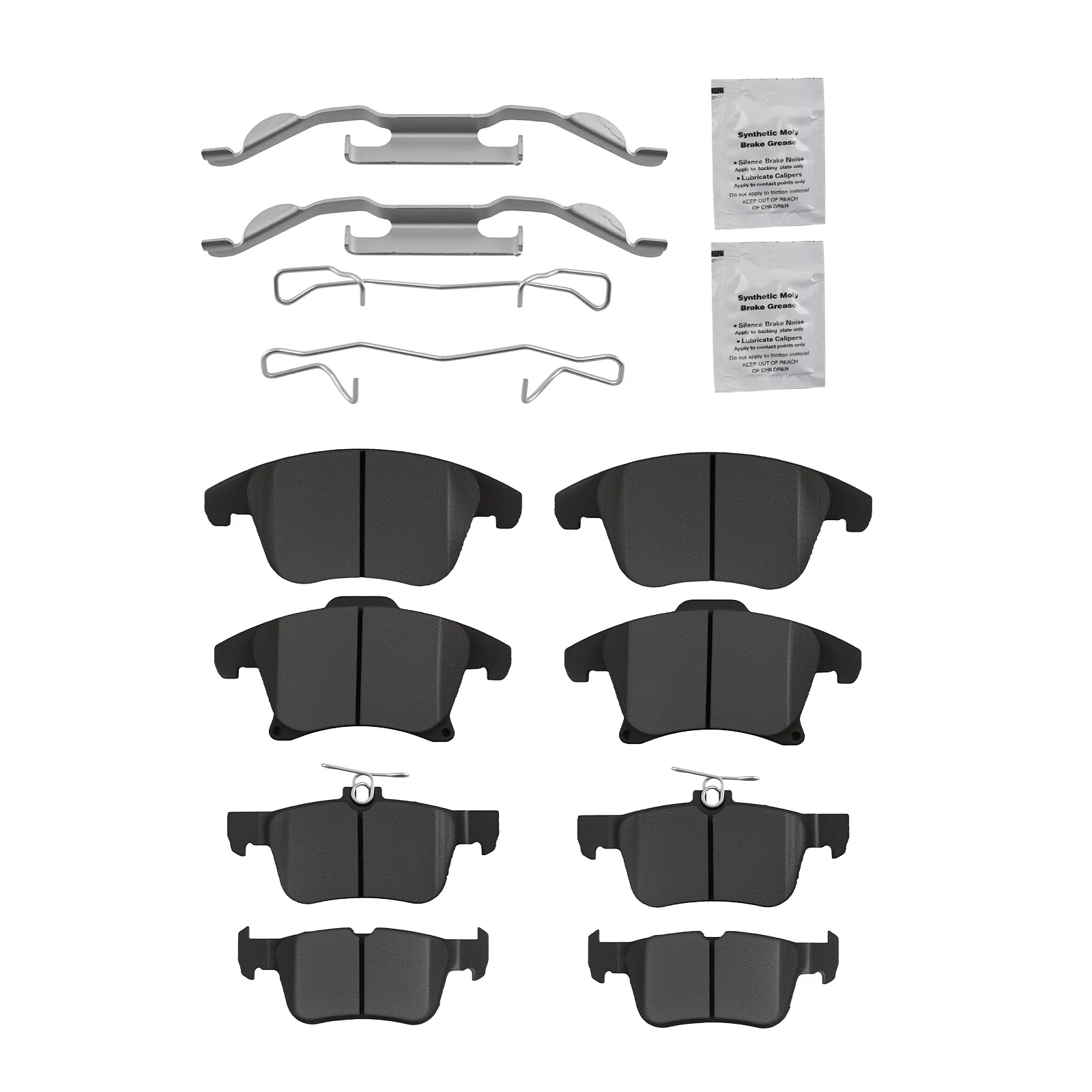 

Front Rear Ceramic Brake Pads Set for Lincoln MKZ 2013-20 Ford Fusion/Fusion SE