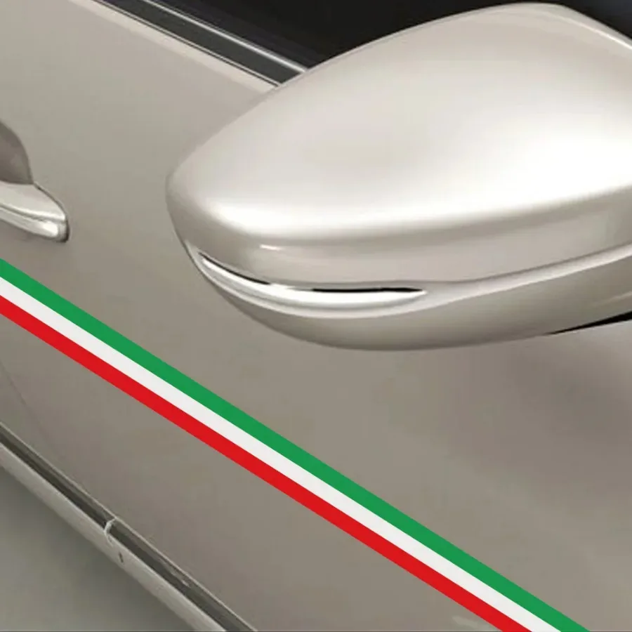 

1pc 40cm×1.5cm Three-color Italian Italy Flag PVC Sticker Strip Decal Badge Bright Color Car Auto Sticker Universal Accessories