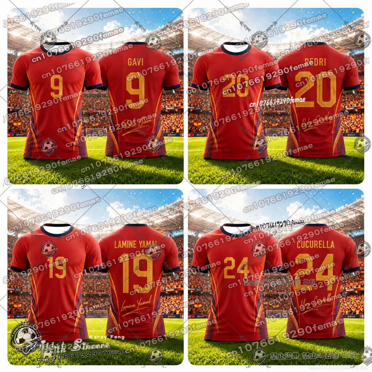 Maillot de football Espagne 2026 haute qualité en promotion – Édition spéciale pour enfants et adultes – T-shirt confortable pour fans – Idéal pour le sport et les loisirs – Cadeau parfait