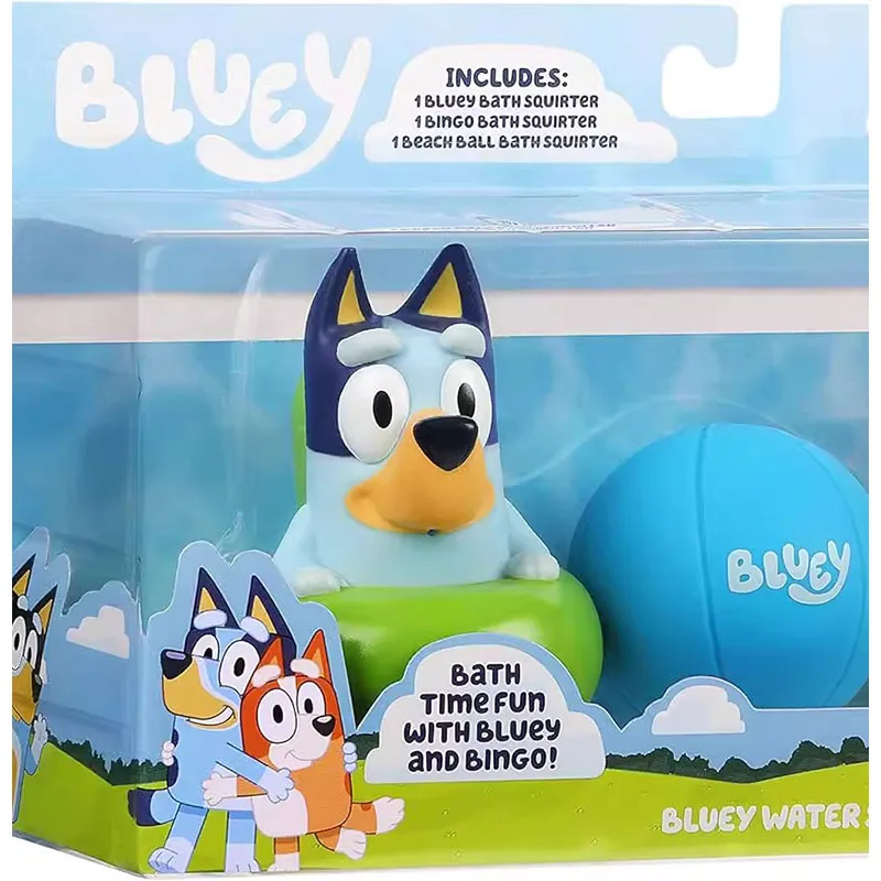 Bluey Cartoon Animal Doll Model Cute Puppy Ornament Toy Bath Doll Toy Bingo Bandit Heeler Puppy Bluy Bath Toy Children\'S Toys