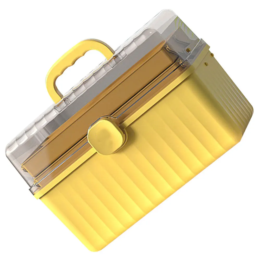 Large Capacity New Test Paper First Aid Medicine Storage Box Portable Organizer Family Emergency Case with Handle