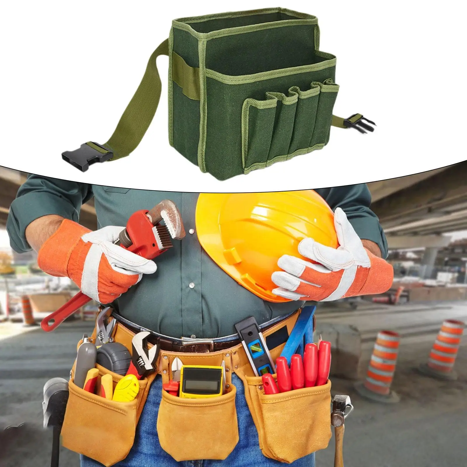 Nail and Tool Pouch Heavy Duty Tool Holder for Handyman Gardening Technician