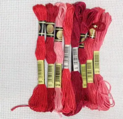 

Cross Stitch Cotton Embroidery Thread, Floss Sewing Skeins Craft, Dofferent Gradient, Unique Style, 8 Cross Stitch