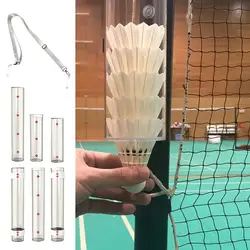 Cubo de Bádminton de barril de bola, juego de bádminton deportivo, volante, soporte de almacenamiento para bádminton al aire libre
