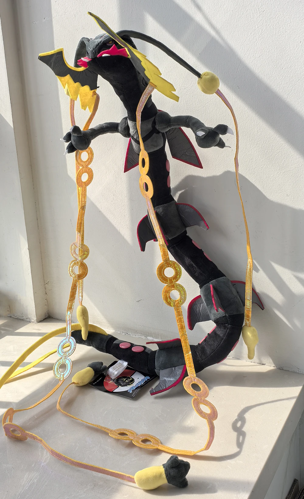 takara-tomy-pokemon-legends-shiny-mega-rayquaza-dragon-20-plush-soft-toy-scarlet-violet-game-doll-sword-shield-stuffed-animal