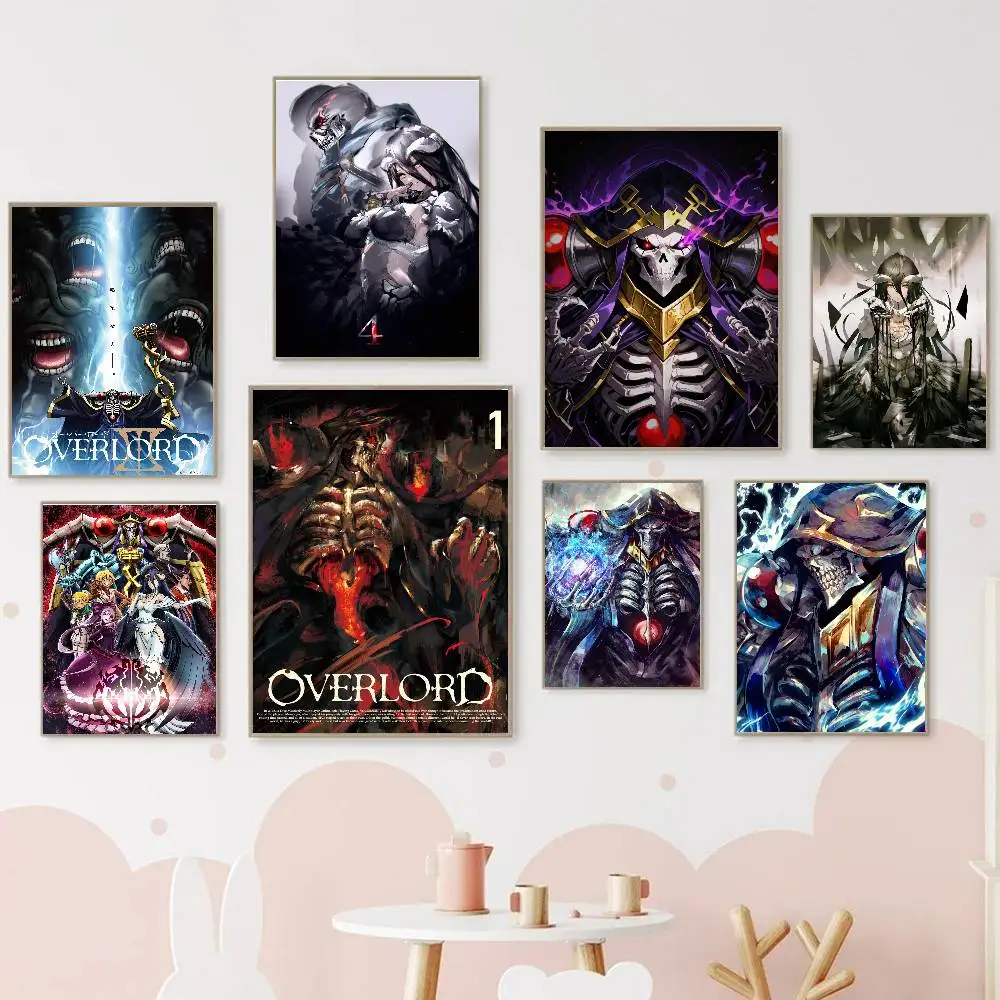 Аниме Overlord плакат настенное искусство домашний декор комнаты цифровая живопись гостиная ресторан Фото №4