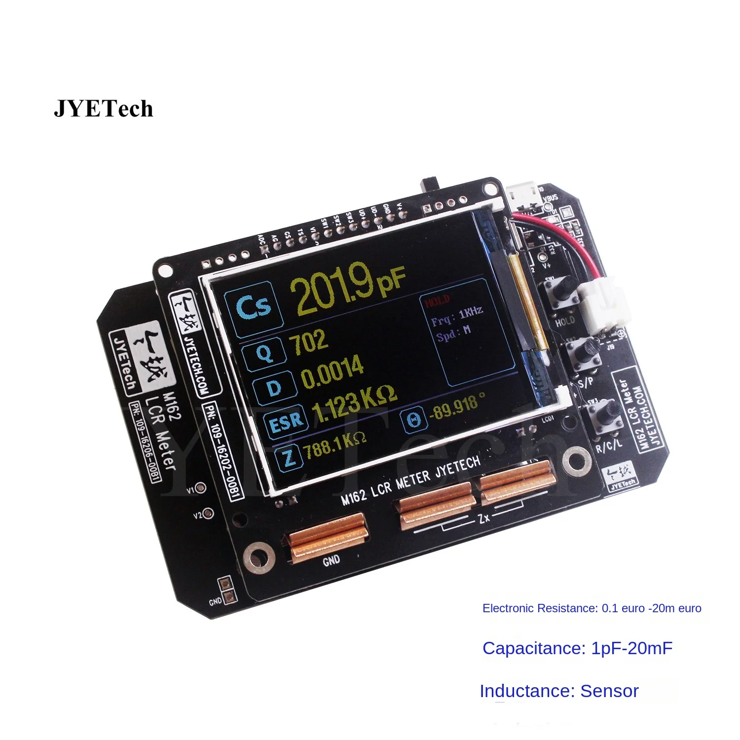 

JYETech M162 LCR Meter Resistance Capacitance Inductance Tester Multimeter Automatic Ranging