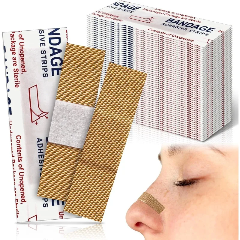 

50Pcs/Pack 40x10mm Breathable Skin Patch Medical Wound Plaster Dressing Emergency First Aid Bandage Kit