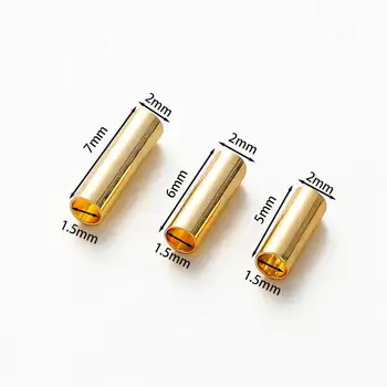 100顆5-7毫米14K/18K鍍金直管黃銅珠項鍊散珠,適用於DIY珠寶製作配件 10 最佳銷售 管珠 - №1