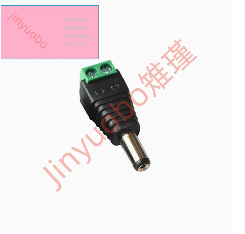 Terminal macho CC tipo cableado, terminal hembra CC, conector de alimentación para proyecto de monitoreo, terminales macho y hembra
