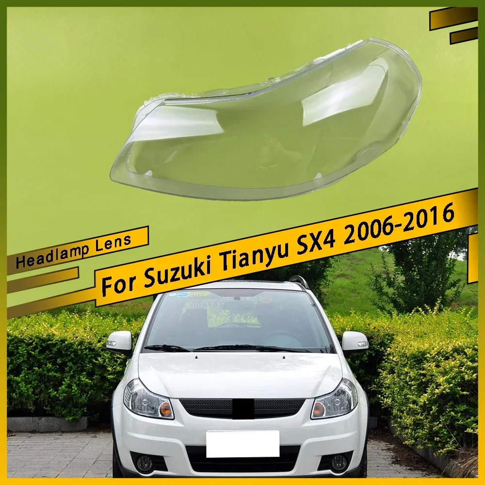 

For Suzuki Tianyu SX4 2006 - 2016 Car Front Headlight Lens Cover Clear Headlamp Shell Transparent Lampshade Car Accessories