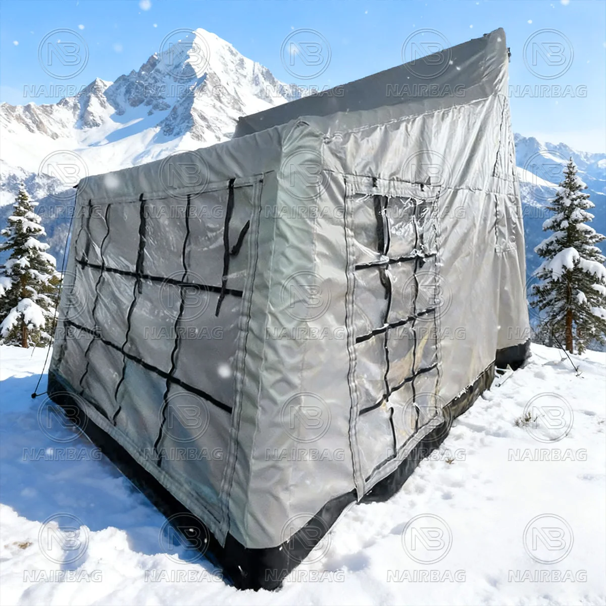 เต็นท์แคมป์ปิ้งเป่าลม เต็นท์แกลมปิ้งพร้อมปั๊มลม ติดตั้งง่าย เต็นท์ลม PVC สำหรับ 4 ฤดู สำหรับกิจกรรมกลางแจ้ง มีจำหน่าย