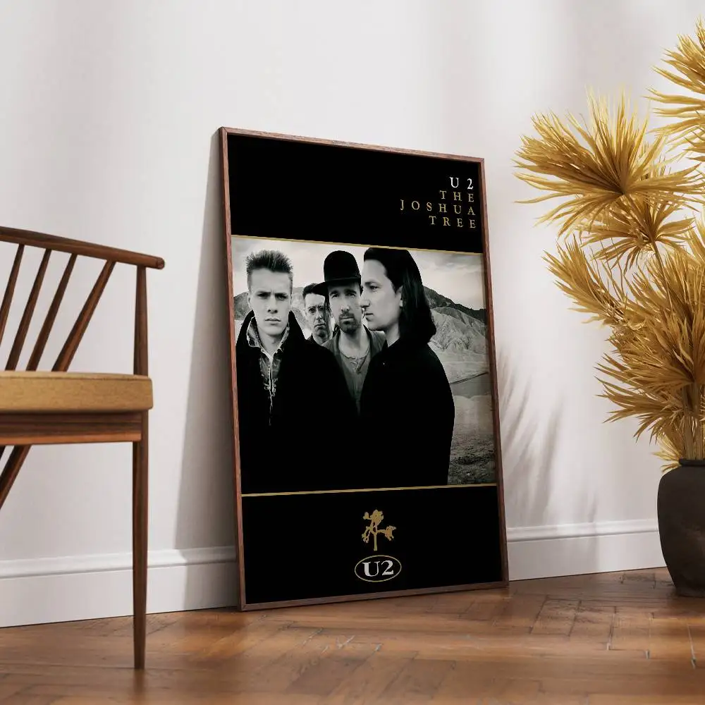 U-U2 ملصق شجرة جوشوا فني ذاتي اللصق مقاوم للماء ملصق ورقي لغرفة القهوة والبار #4