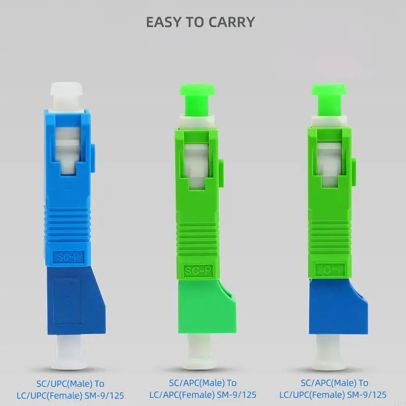 E1PF 6PCS SCMALEからLC雌光ファイバーアダプターハイブリドプチカルファイバーアダプター