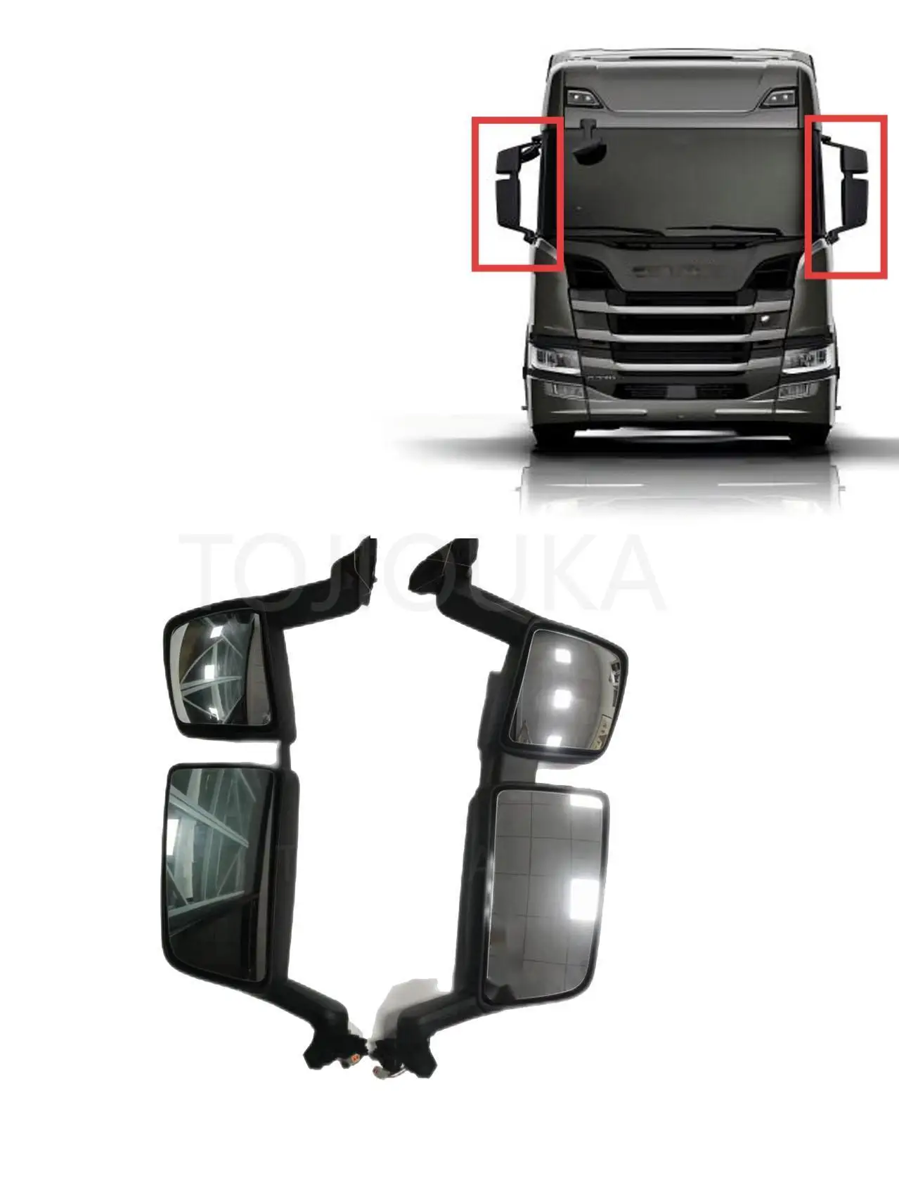 

Подходит для зеркала заднего вида Scania Truck OEM 2645652 2558090 2645651 2558092 2645653 2116845 2645952 2558091 2116864 2558093