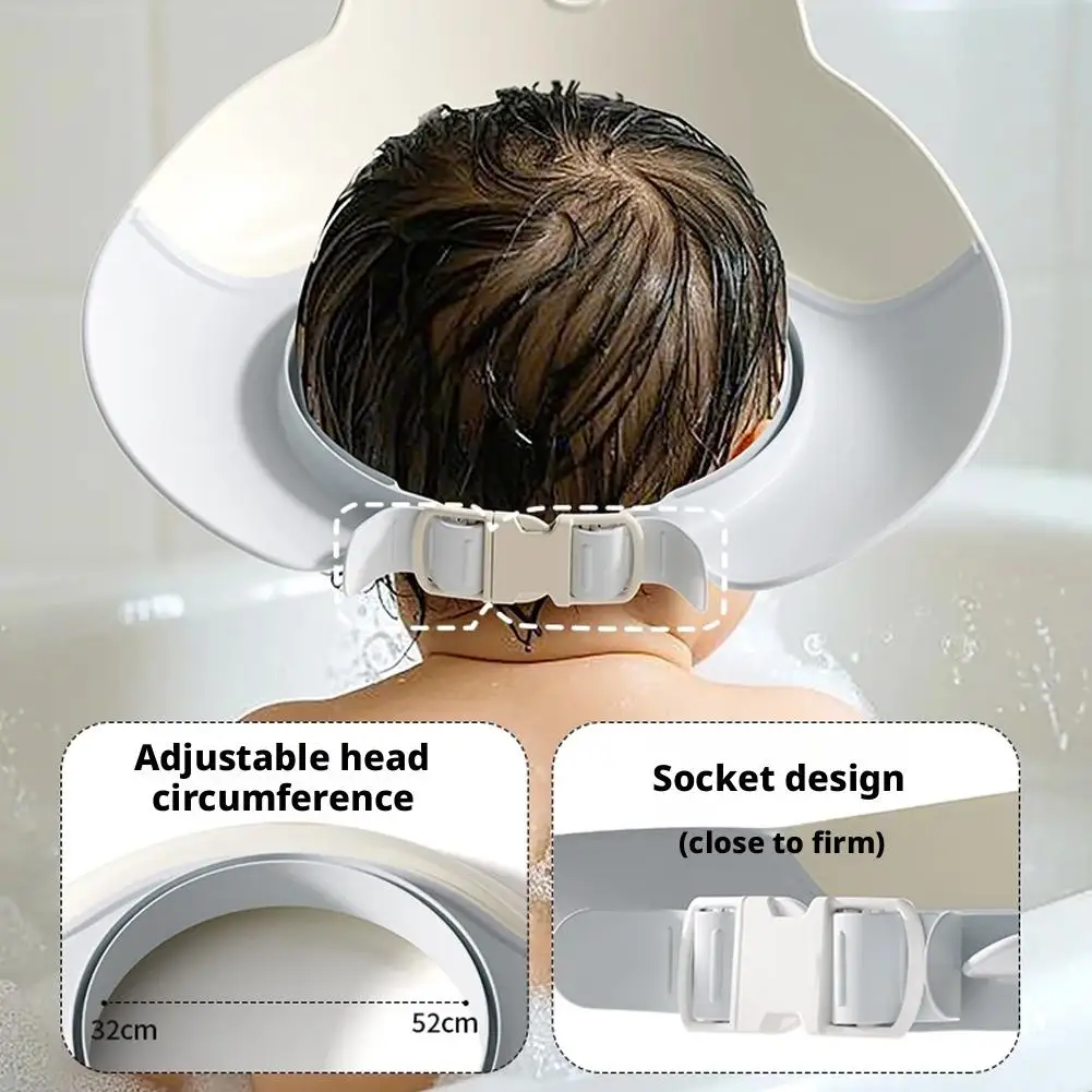 신생아 목욕 캡 유아 샴푸 컵 크라운 어린이 목욕용품 아기 샤워 스푼 어린이 머리 감기 컵 키즈 목욕 도구