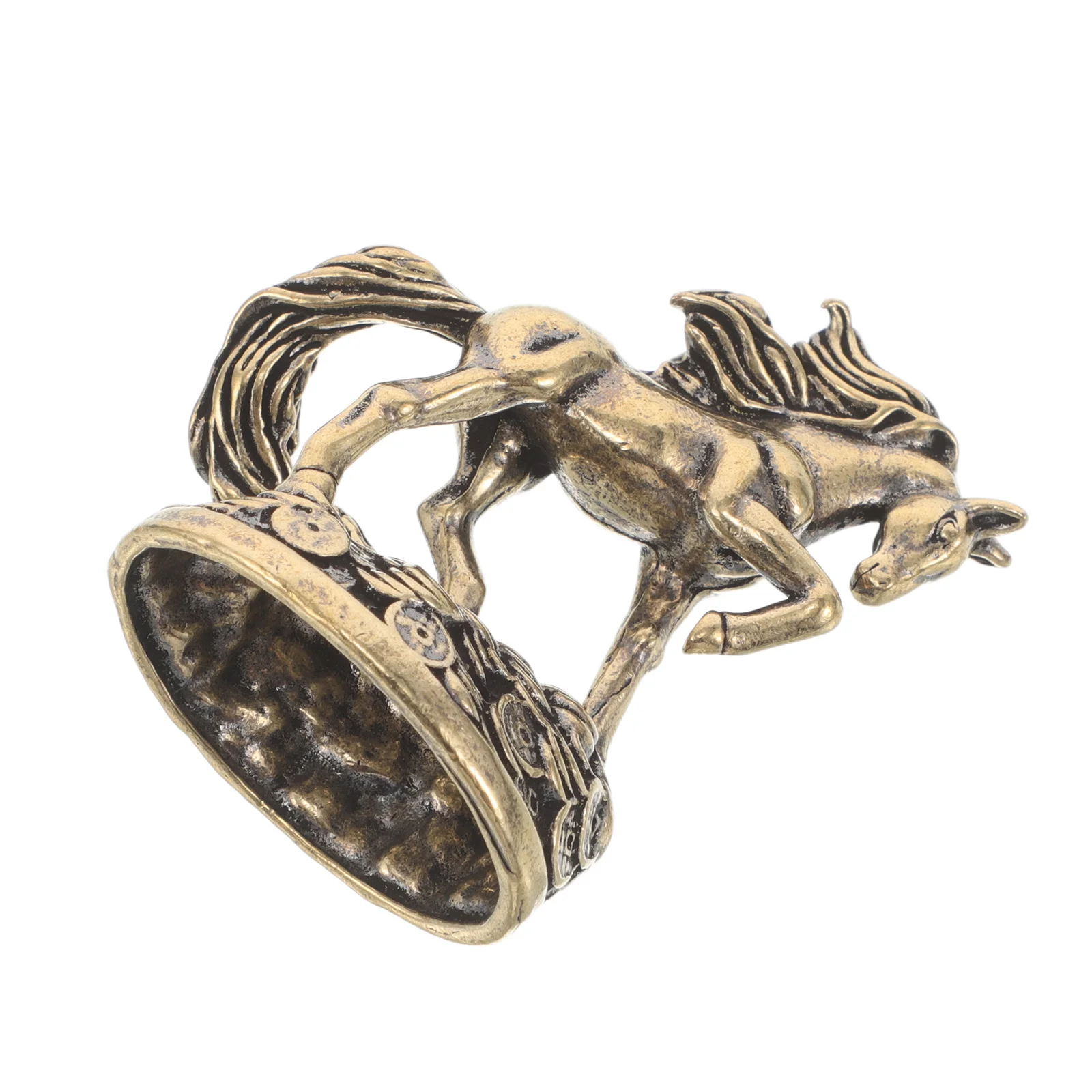 

Brass Horse Statue Decorative Running Horse Sculpture Chinese New Year Lucky Wealth Ornament Home Decor Brass Figurine