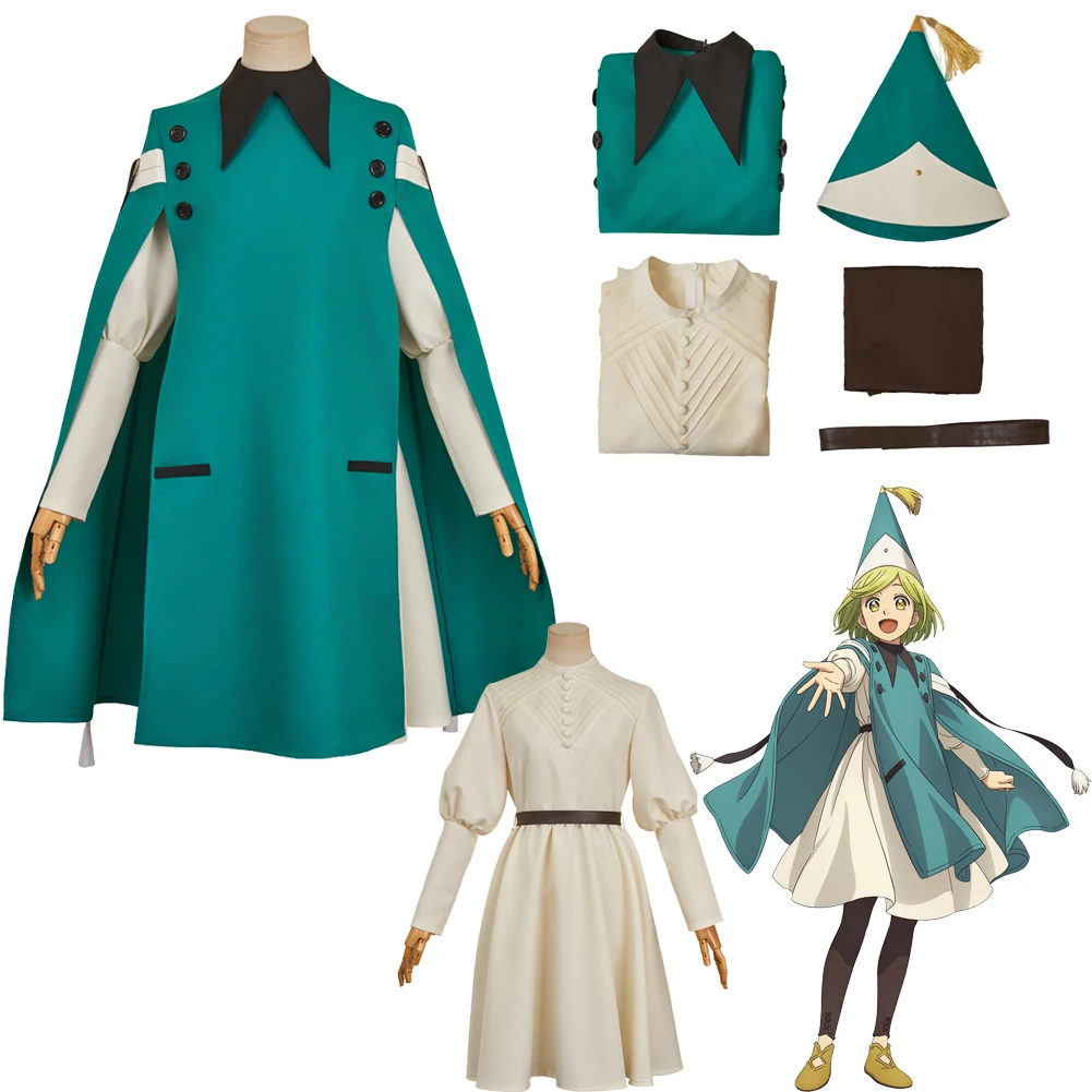 Anime Atelier of Tongari Boushi Cosplay Dresses Clothes Women Party Disguise Roleplay Halloween Outfits Suits Costume Carnival