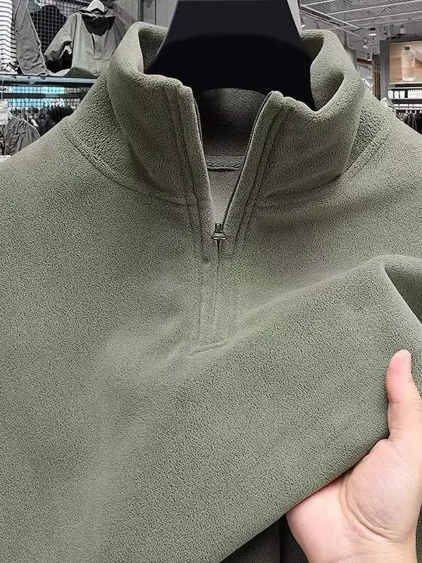 

Мужская толстовка с капюшоном Thiened Fce, повседневная, на молнии, воротник-стойка, теплый топ, модный, осенне-зимний, Новое поступление