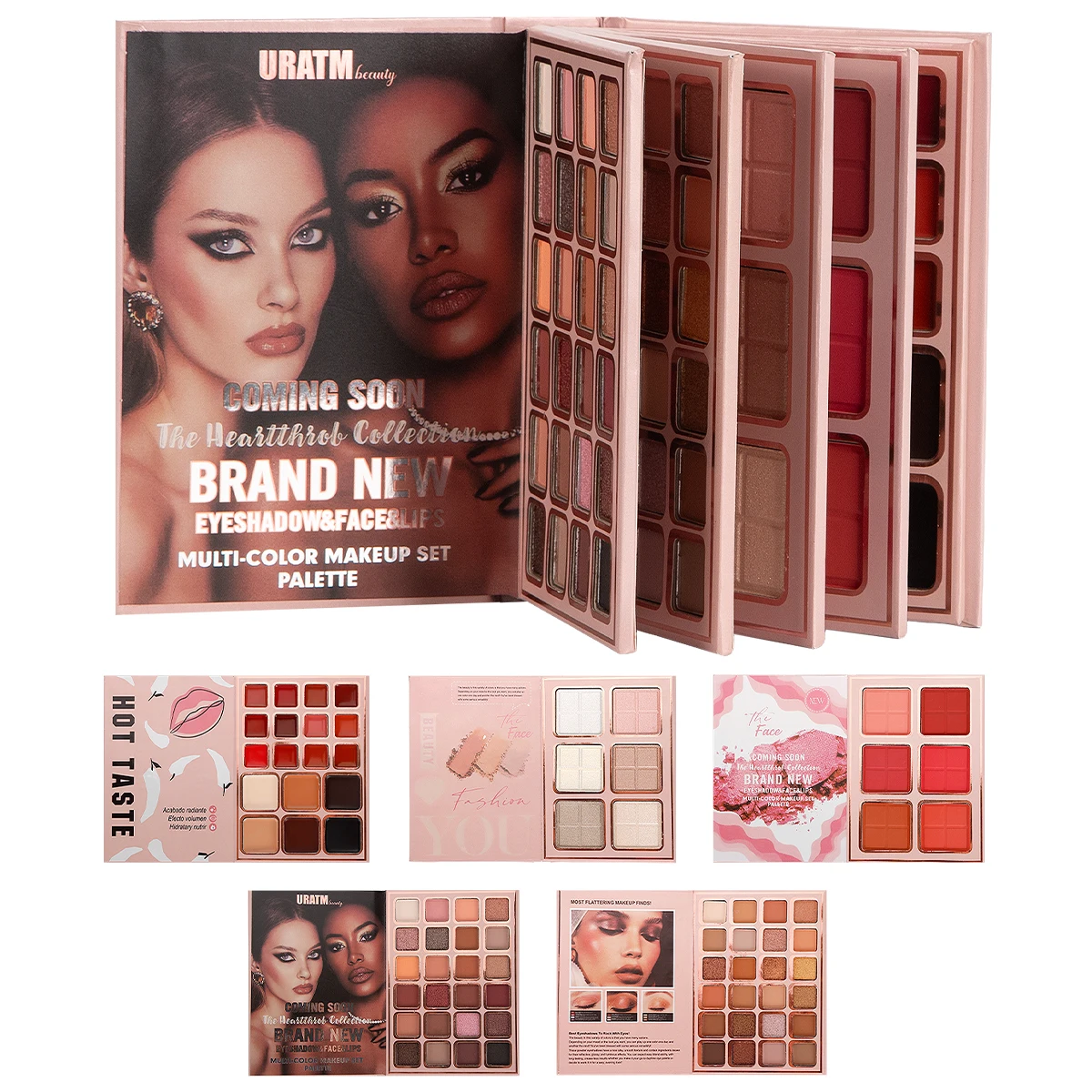 78色 3-5層アイシャドウパレット シマーアイシャドウ フェイシャルコントゥア ハイライト アイメイク ファッションコスメキット デイリーパーティー用