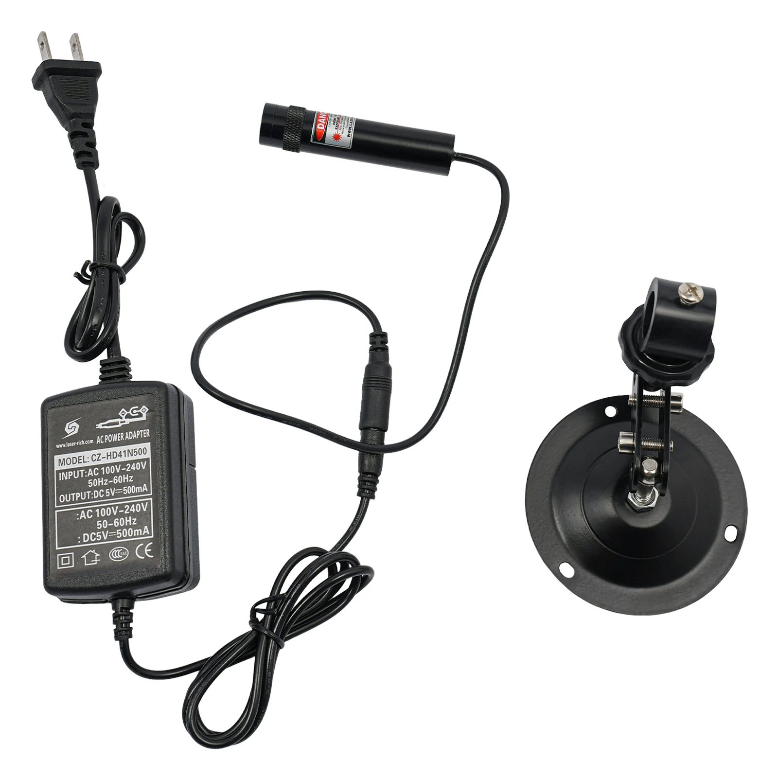 Лазерный локатор с красной линией, регулируемый лазерный уровень 100 МВт, 650 нм для деревообработки, пошив, резки и позиционирования машин