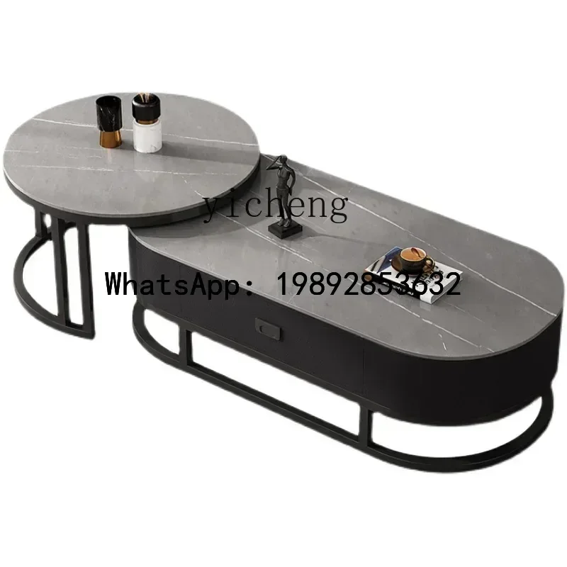 

z7 rock slab coffee table light luxury simple modern small coffee table combination household living room balcony small