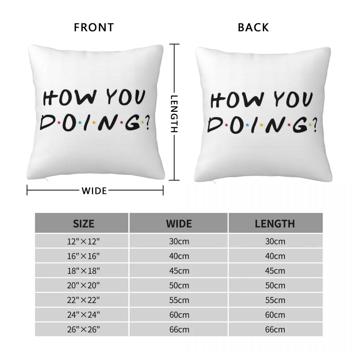 How You Doing Pillowcase Polyester Linen Velvet Pattern Zip Decorative Home Cushion Cover Wholesale 18