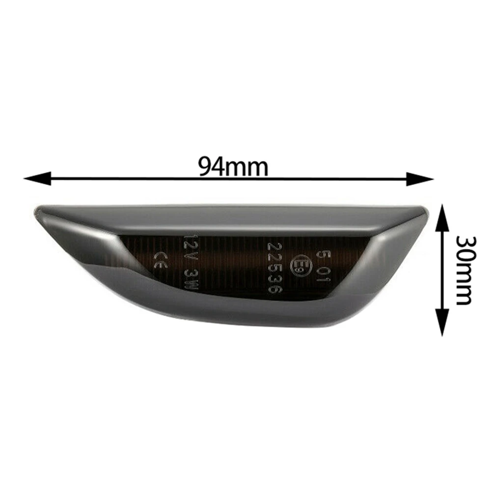 علامة جانبية للدرابزين الديناميكي LED ، مصباح إشارة الانعطاف ، وامض متسلسل ، مناسب لشيفروليه تراكس ، أوبل موكا إكس ، فوكسهول