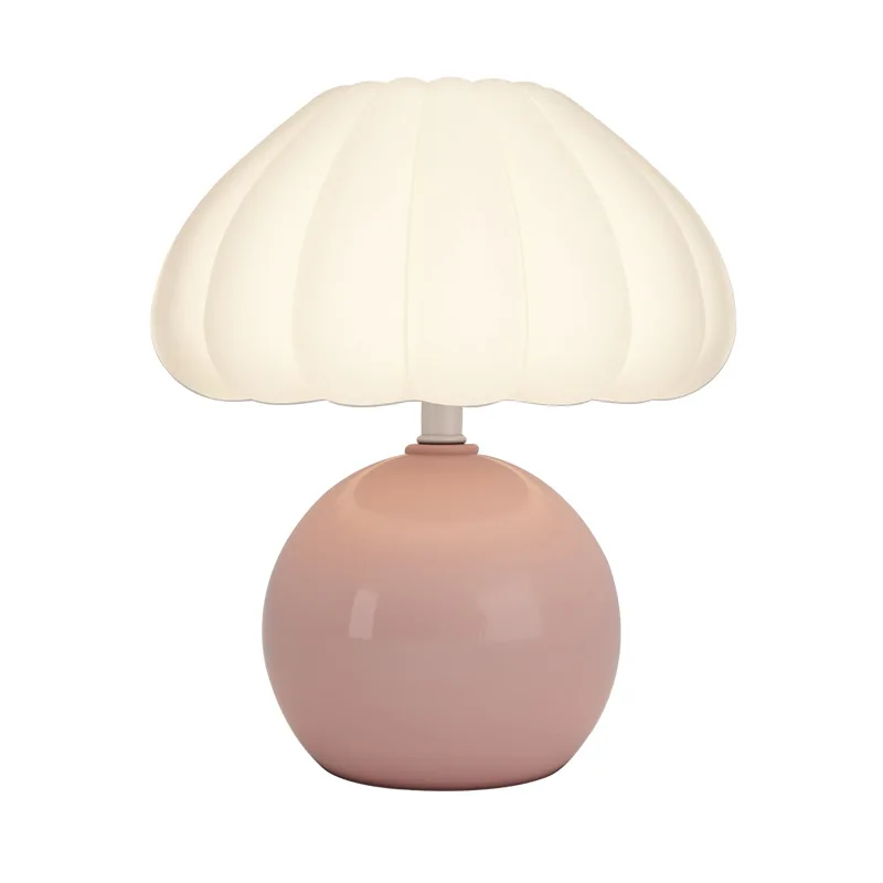 Imagem -05 - Pure Mushroom Table Lamp For Girls Bedside Lamp Ins Ambience Light 2402 2403 2404 2405 Imagem 800x800