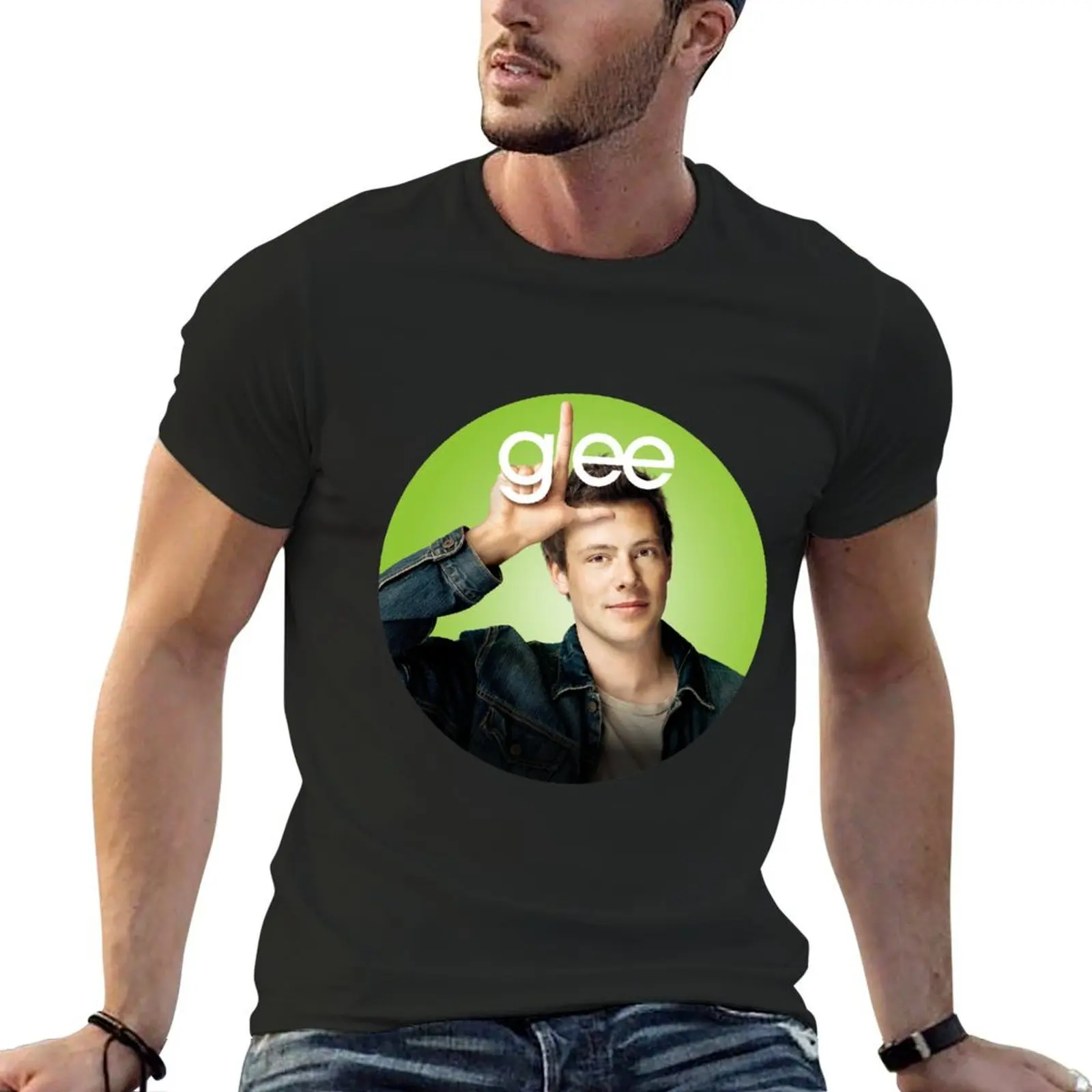 Finn Hudson from Glee T-Shirt boys whites vintage graphic tee graphics t shirts for men