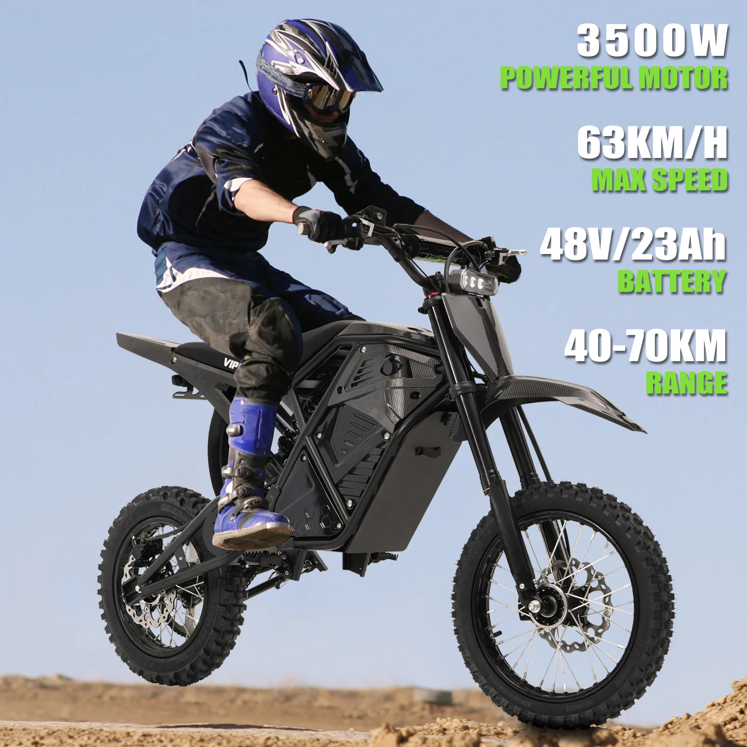 Brake Disc Motorcycle - มอเตอร์ไซค์ไฟฟ้า 48V 20.8Ah กำลังสูง 3500W พร้อมเบรกดิสก์ไฮดรอลิก