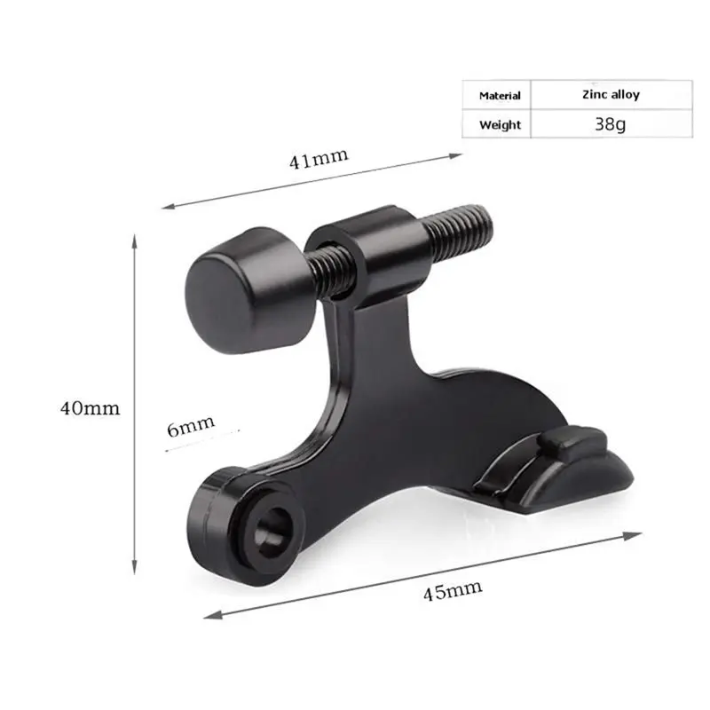 JHD 4 Pack Hinge Pin Door Stopper, Adjustable Heavy Door Stops With Rubber Bumper Tips