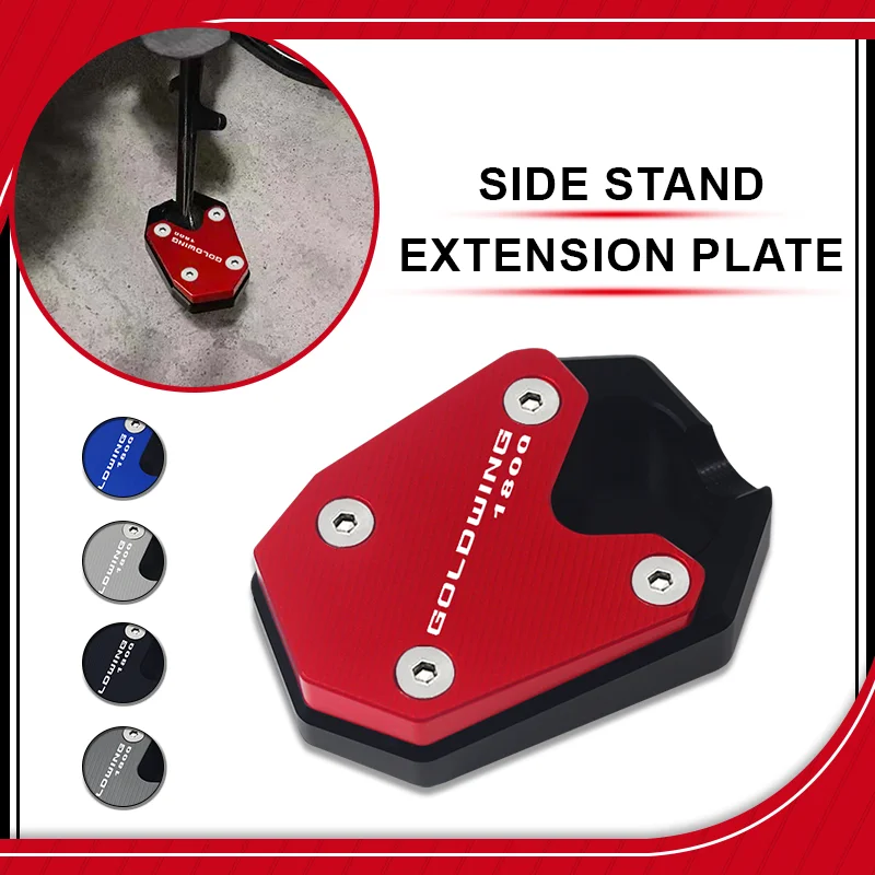 

For GOLDWING1800 F6B 2012-2017 goldwing 1800 2019-2024 Motorcycle Side Stand Pad Foot Kickstand Enlarge Extension Plate GL1800