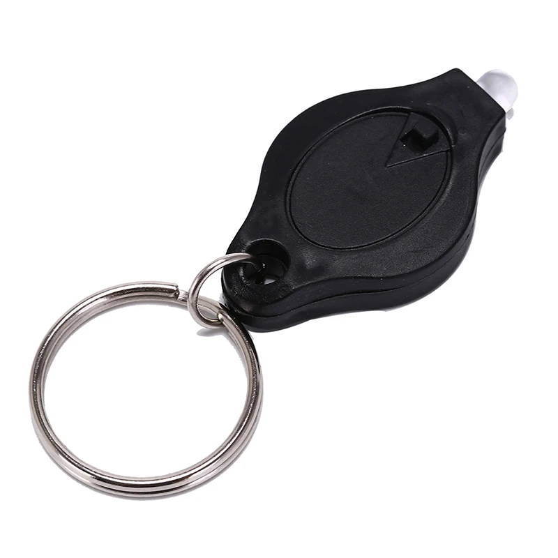 Mini Keychain Squeeze Light Micro Led Flashlight Torch Emergency Key Ring Light