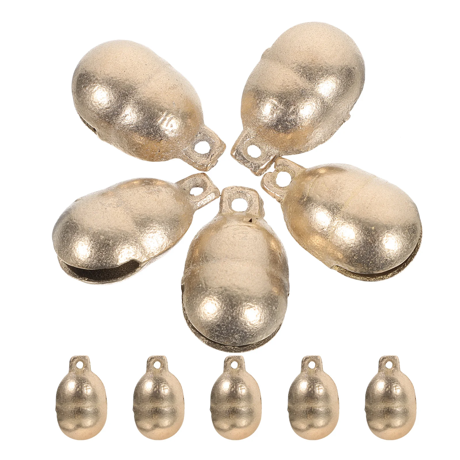 

10Pcs Copper Bells for Pets Dog Cat Collar Accessories Crisp Loud Sound Wear-Resistant Decorative Metal Bell Holiday Home Party