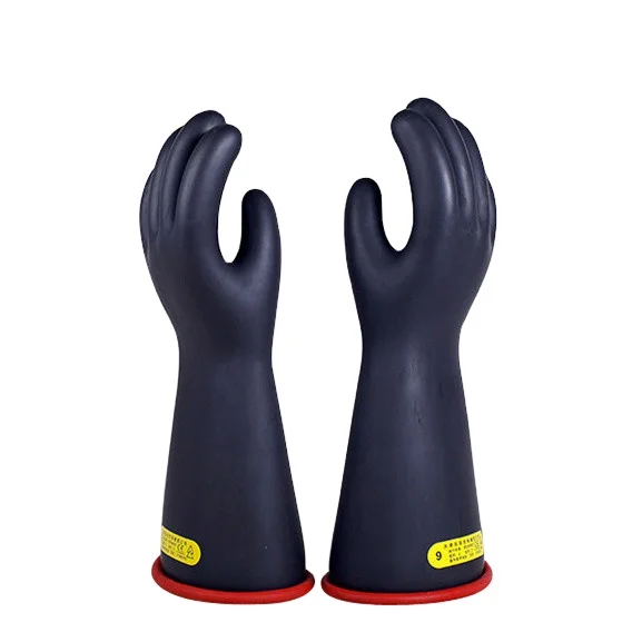 

2025High Voltage protection Anti Shock Class 2 Electrical Insulating Hand Gloves