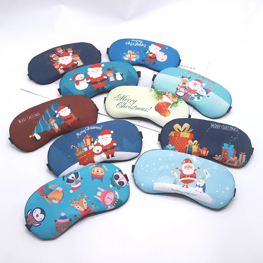 

Cute Cartoon Festival Sleep Eye Mask Soft Travel Sleep Eye Covers Night Dream Sleeping Mask Lightproof Eye Patches for Children