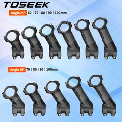TOSEEK 31.8mm Handlebar Stem 17 Degree Bicycle Stem 25 Degree Mtb Power High Strength Carbon Aluminum Mountain Road Bike Table
