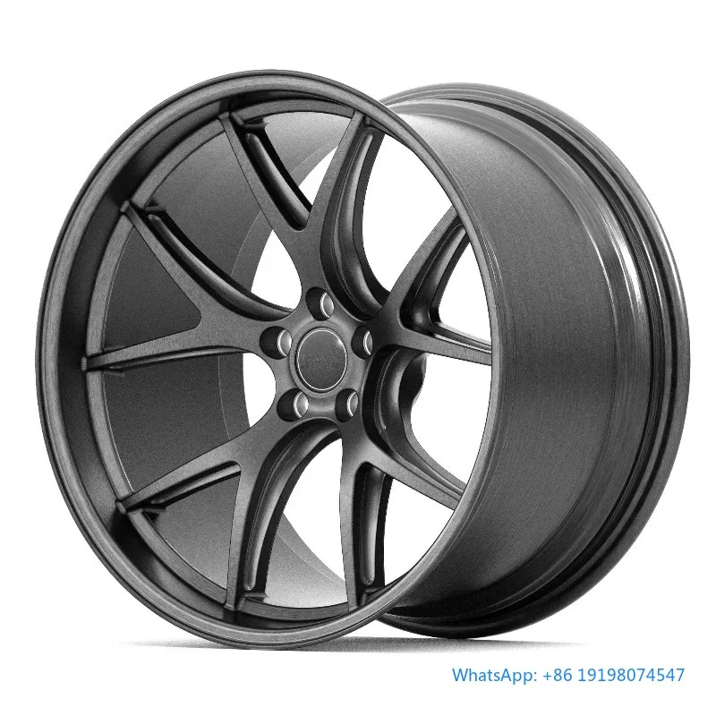 

Custom Forged Aluminum Alloy Super Deep Concave Y-shaped Spoke Brushed Finish Passenger Car Wheel Rims