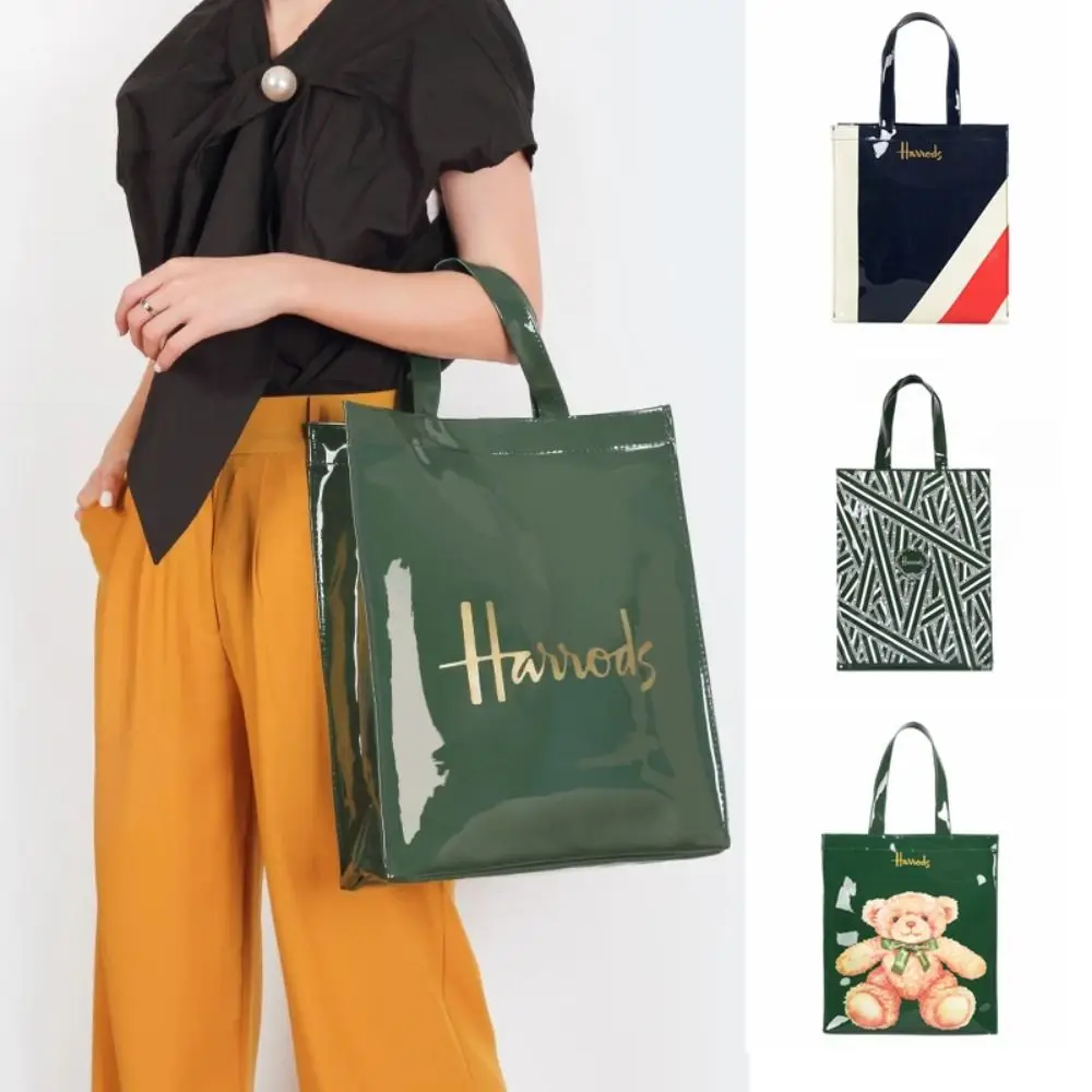 High Quality Waterproof Tote Bag Square Eco-Friendly Shopping Bag PVC Durable Shoulder Bag Casual