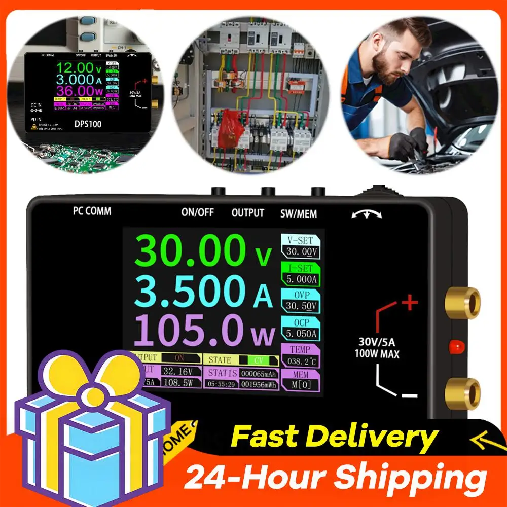 

30V 5A 100W Max Mini Portable Switching Power Supply Programmable Voltage Regulator DPS100 Pocket Laboratory DC Power Supply