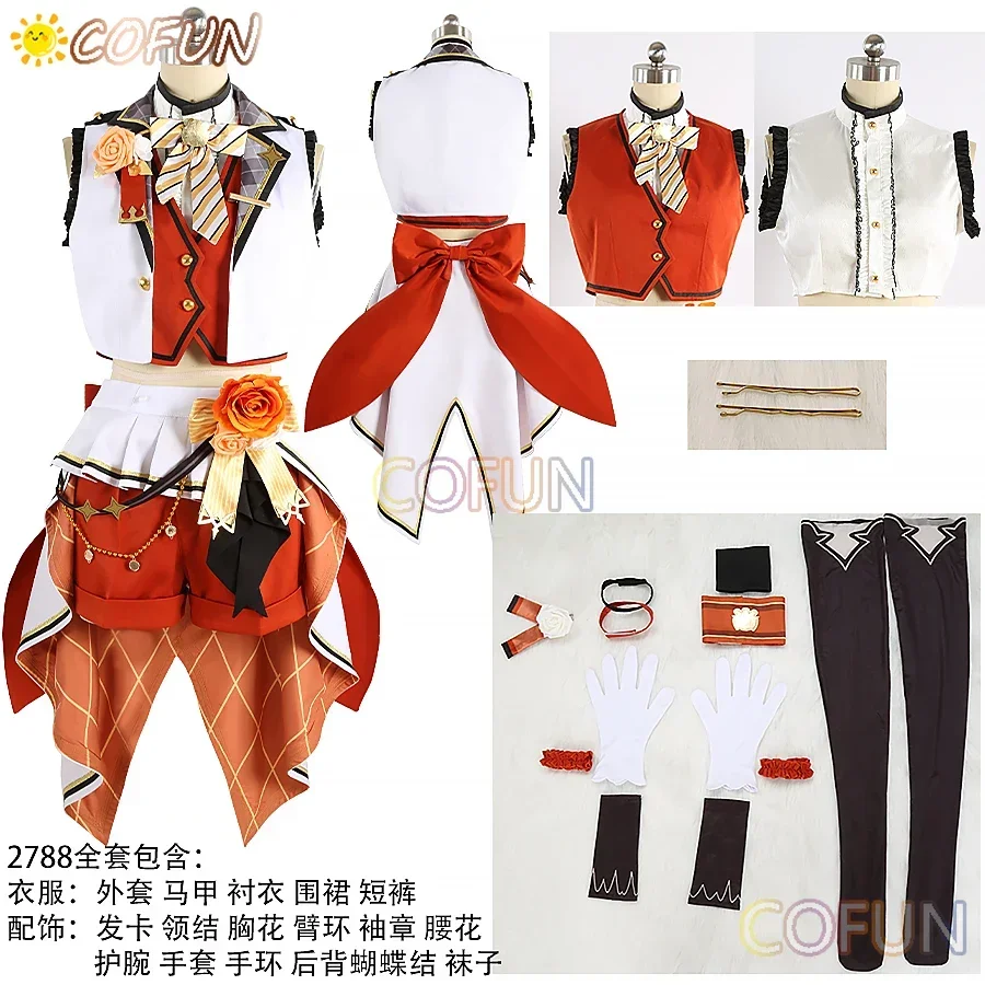 

COFUN [Customized] Umise Yotsuha Cosplay Costume Nijisanji Vtuber Halloween Outfits Women Men Suit Full Set Anime Dress