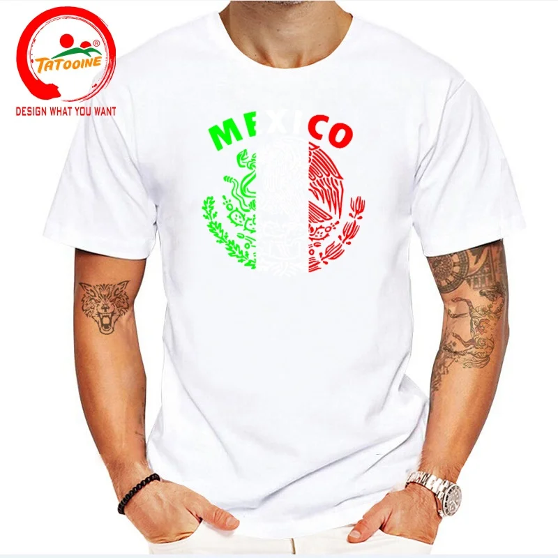Funny Design Vintage Grunge Mexico Coat of Arms Mexican Eagle red white green  SRed Doublet Men Fashion Trendy Casual Clothing
