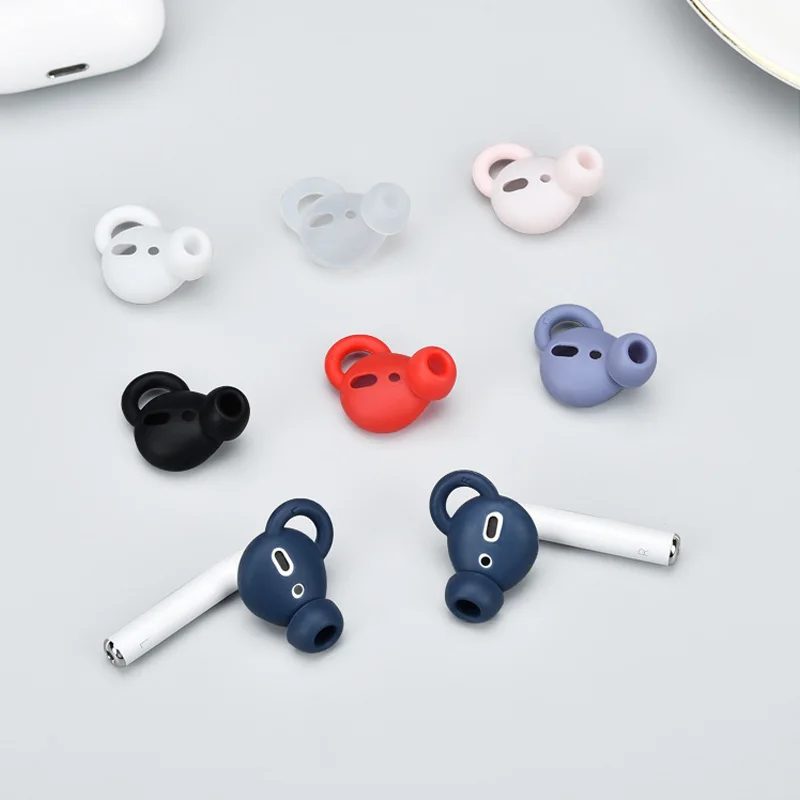 1 Pair Soft Silicone Protective Earhooks For AirPods 1 2 Anti-slip Ear Hook Earphone Holders Cover Case For AirPods Ear Buds