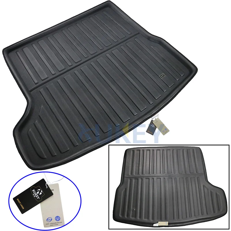 Car Rear Trunk Liner Cargo Boot Mat Floor Tray Carpet Mud Kick Pad For Mazda 3 Mazda3 4-Dr Sedan 2014 2015 2016 2017 2018