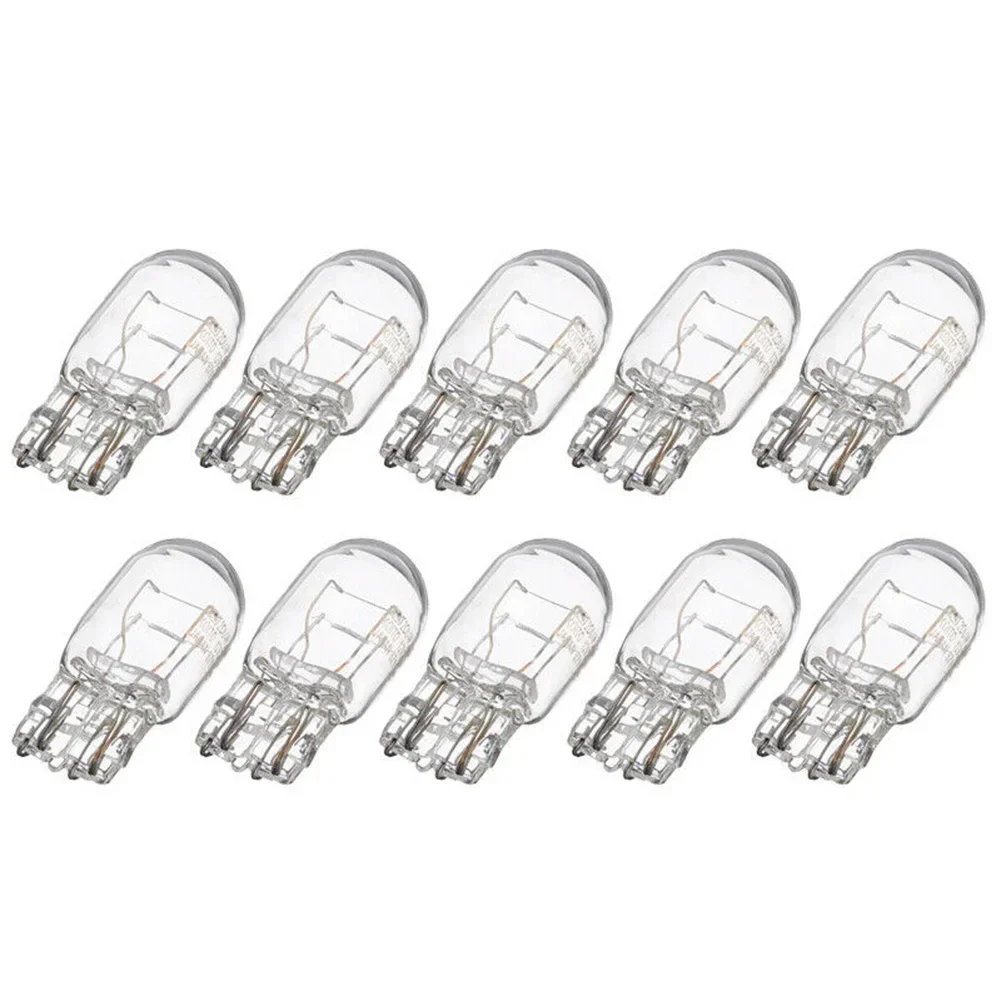 10PCS T20 7443/7440 Signal Lights W21 5W Clear Glass DRL Daytime Running Lights Turn Stop Signal Brake Tail Lights Bulbs